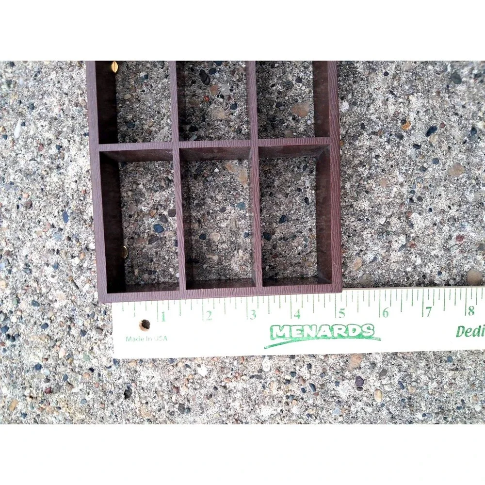 Miniature Wooden Display Shelf Hanging 6 Hole 6